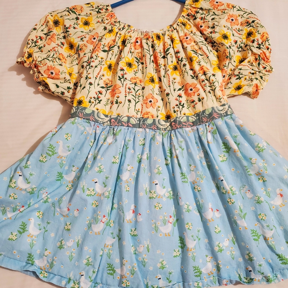 Matilda Jane Yellow Floral Puff Sleeve Tunic